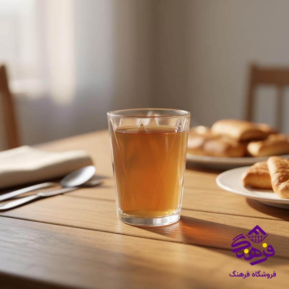 لیوان بلور زنگان مدل دایموند لوزی 11531 ( 6 عددی )