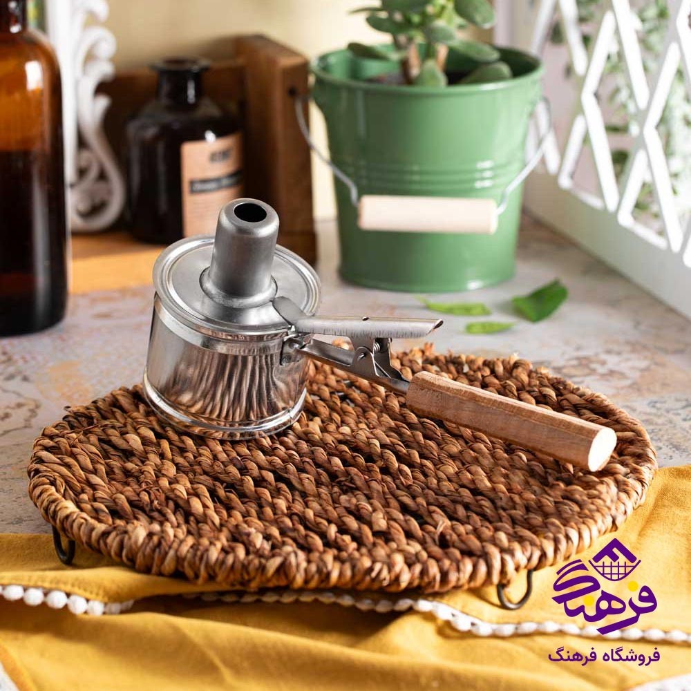 عنبرنسارا دودکن دسته چوبی گلچین مدل نقلی