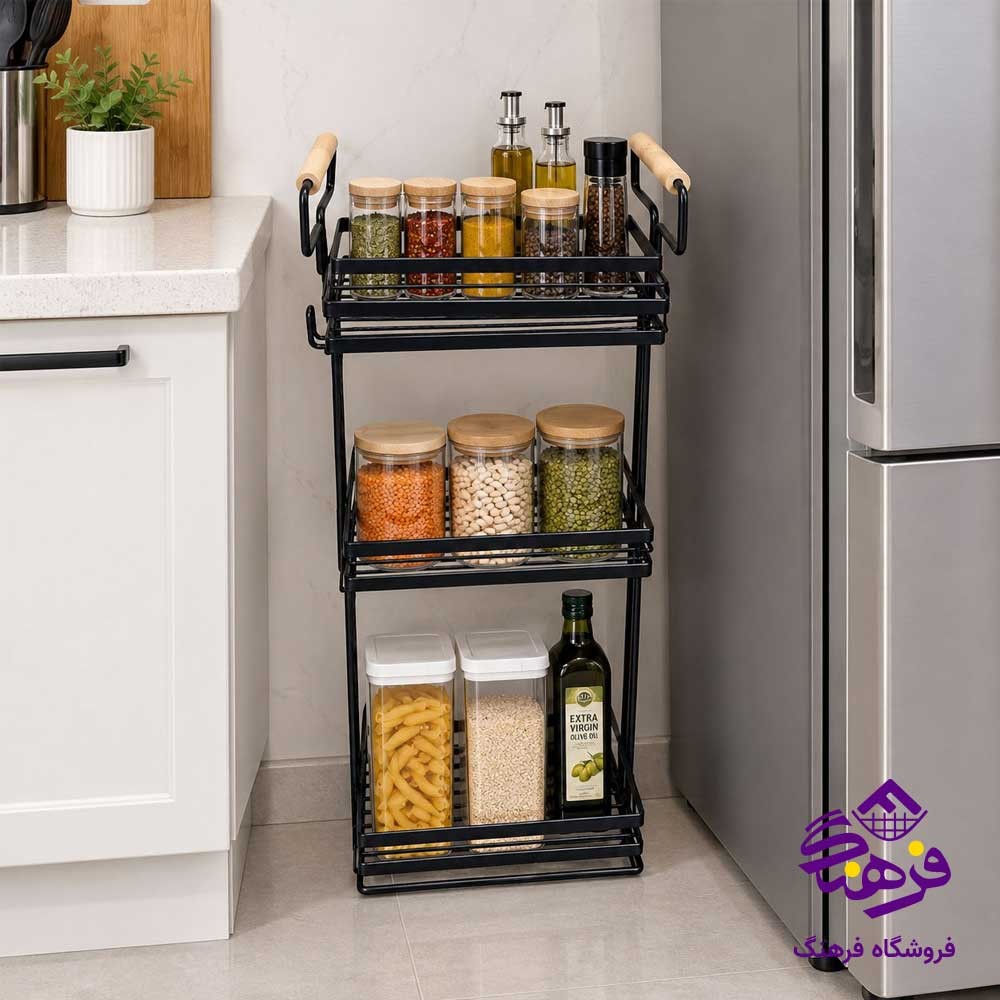 استند دسته چوبی مستطیل 3 طبقه 5907 KST