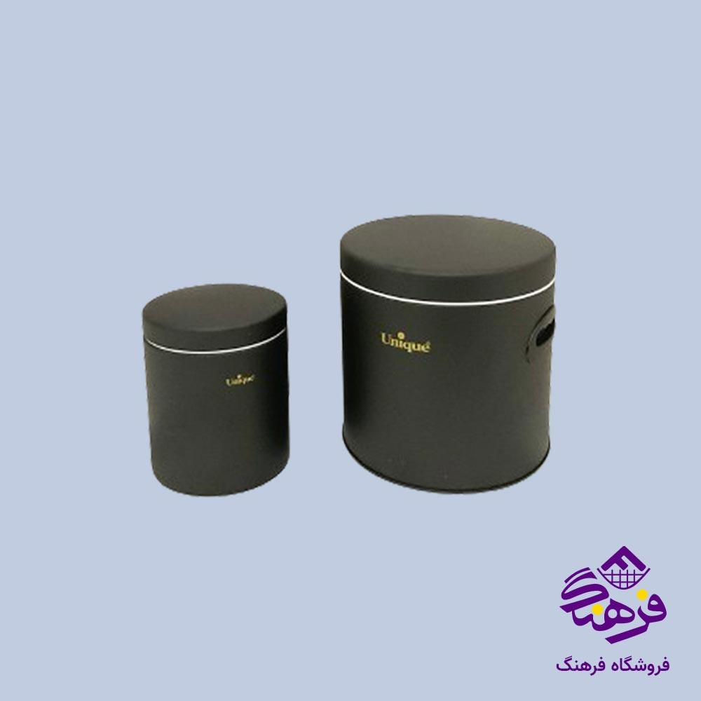 سطل قند و شکر یونیک مشکی کد 1614