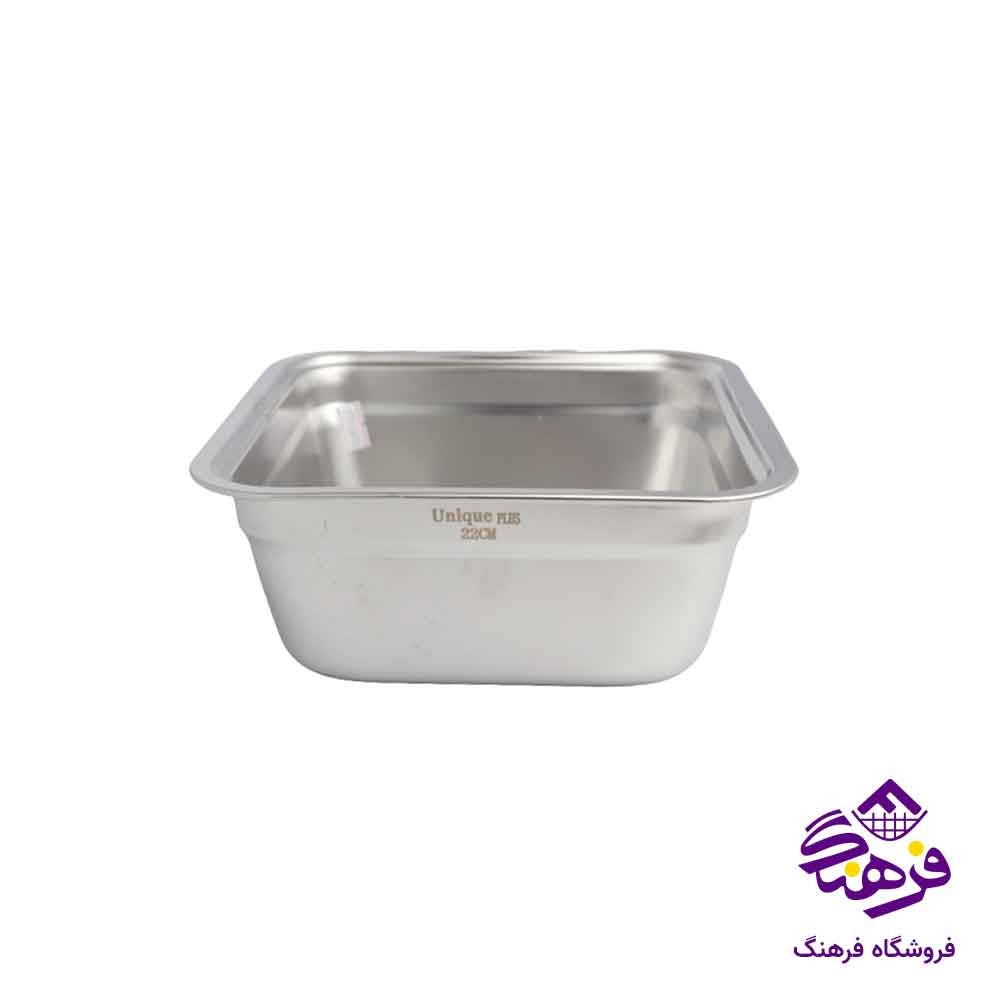 لگن استیل 4 گوش یونیک پلاس 22