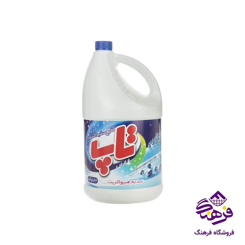مایع سفید کننده سفید 4 لیتری تاپ