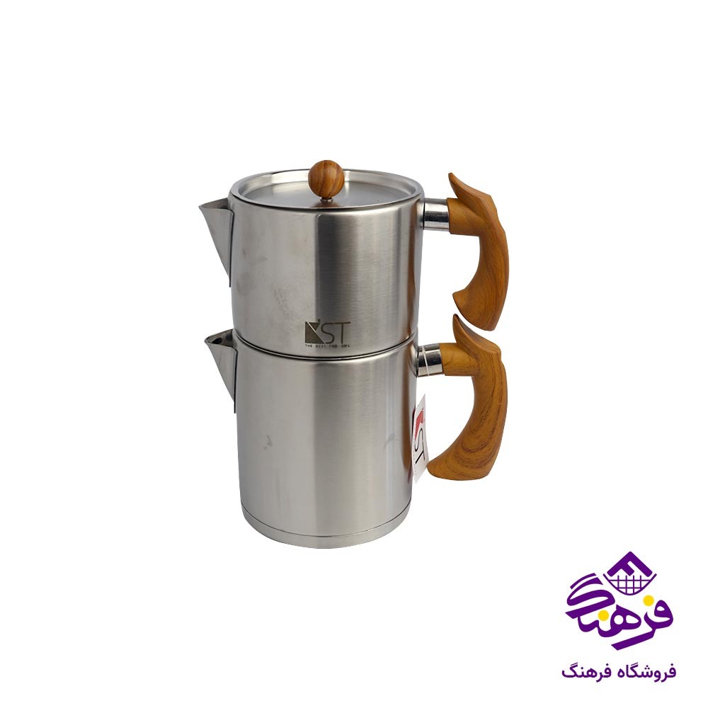 کتری قوری دسته چوبی KST 2022 D