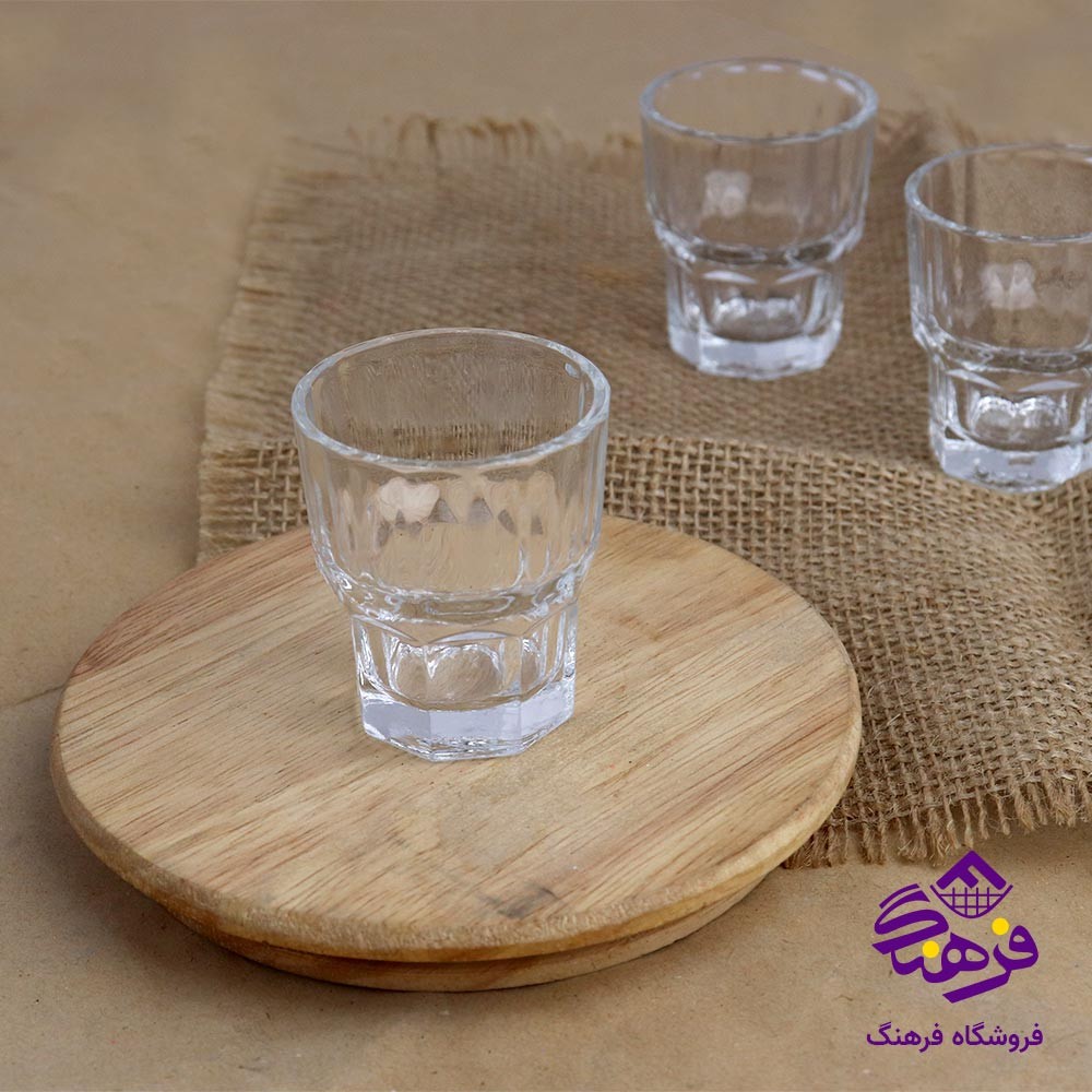 شات قهوه بلور کاوه مدل پینو (6 عددی)