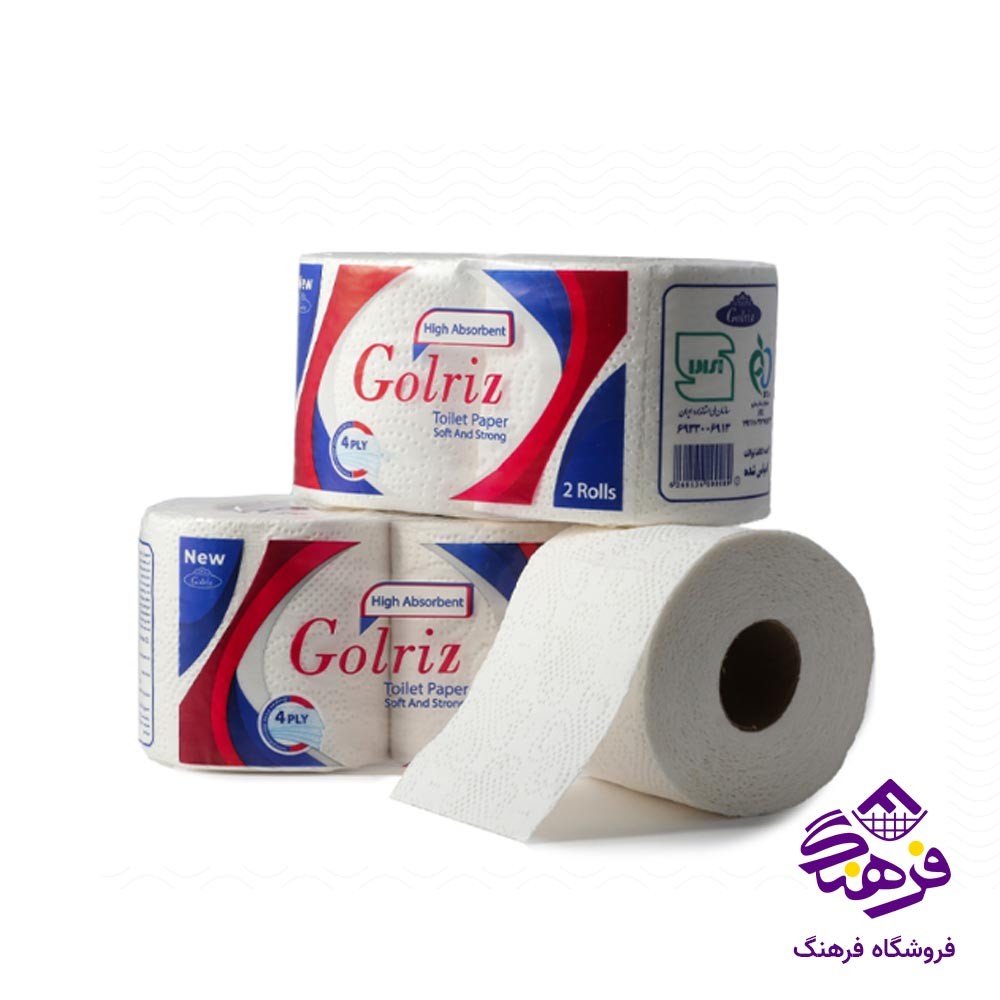 دستمال توالت گلریز جفتی 