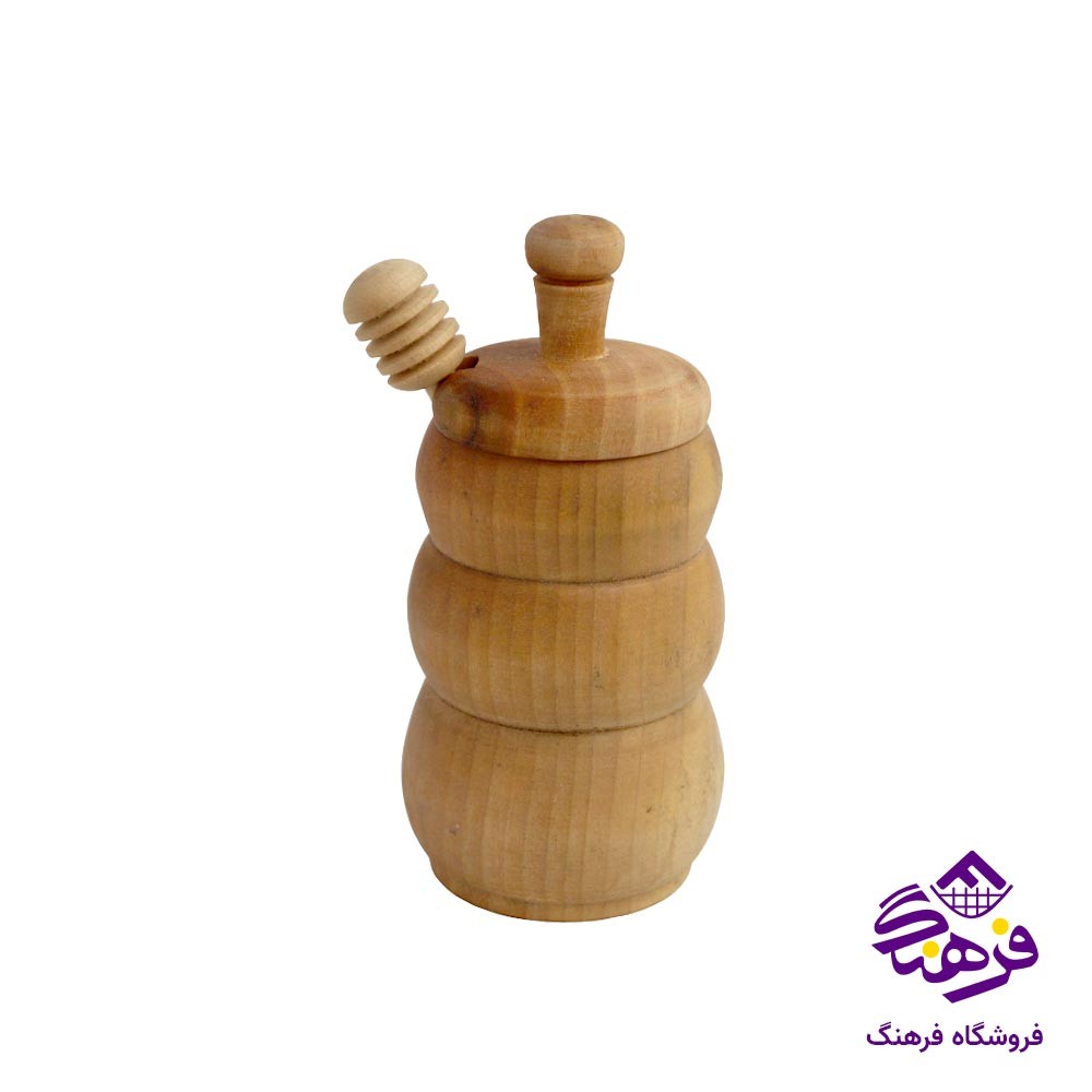 عسل خوری دل کادو چوبی