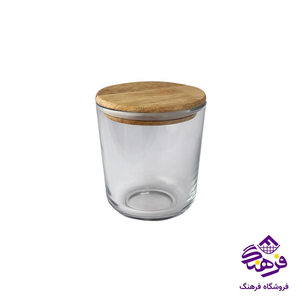 ظرف درب چوبی 400 میلی لیتر کالچر مدل اسپو