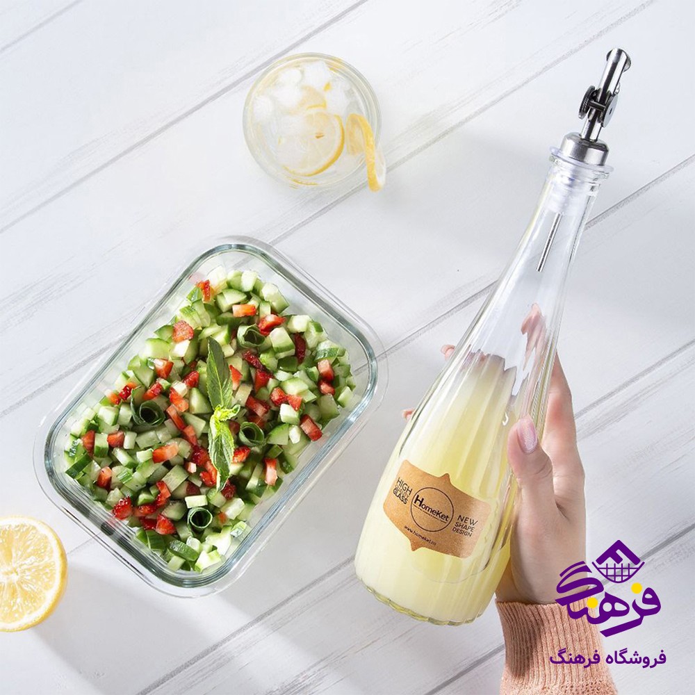 ابليمو شيشه اي هومکت شفاف 3939