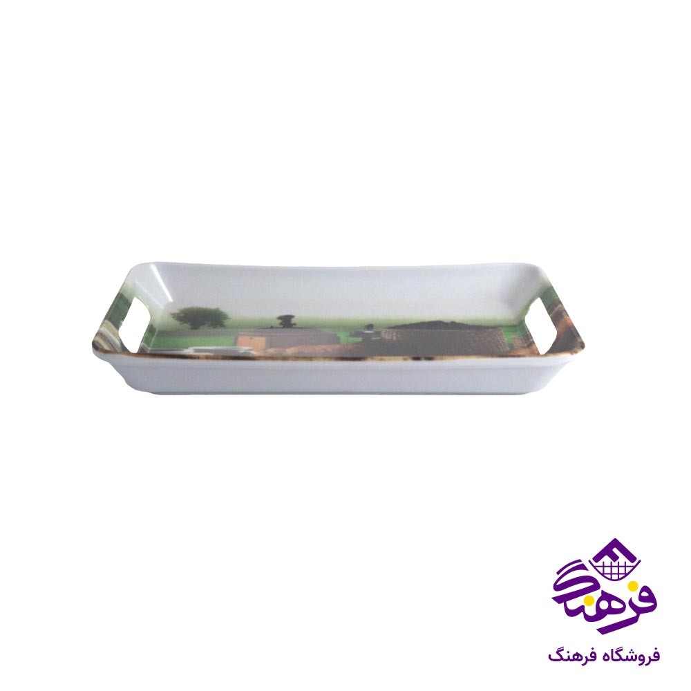 سینی قهوه خوری رنگی و طرحدار ملامین مشهد 304
