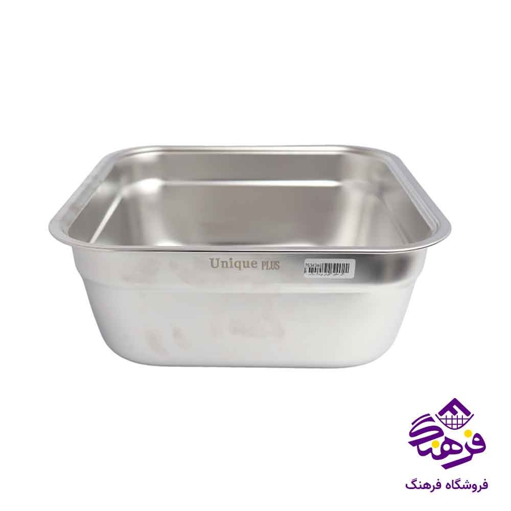 لگن استیل 4 گوش یونیک پلاس 36