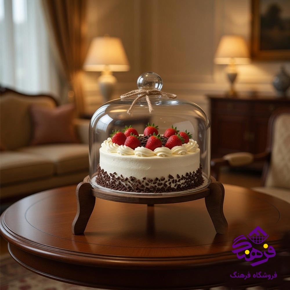 کاپ کیک جام سازان مدل شامپاین پایه چوبی سایز 25