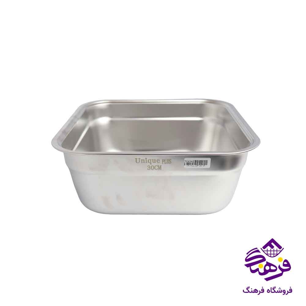 لگن استیل 4 گوش یونیک پلاس 30