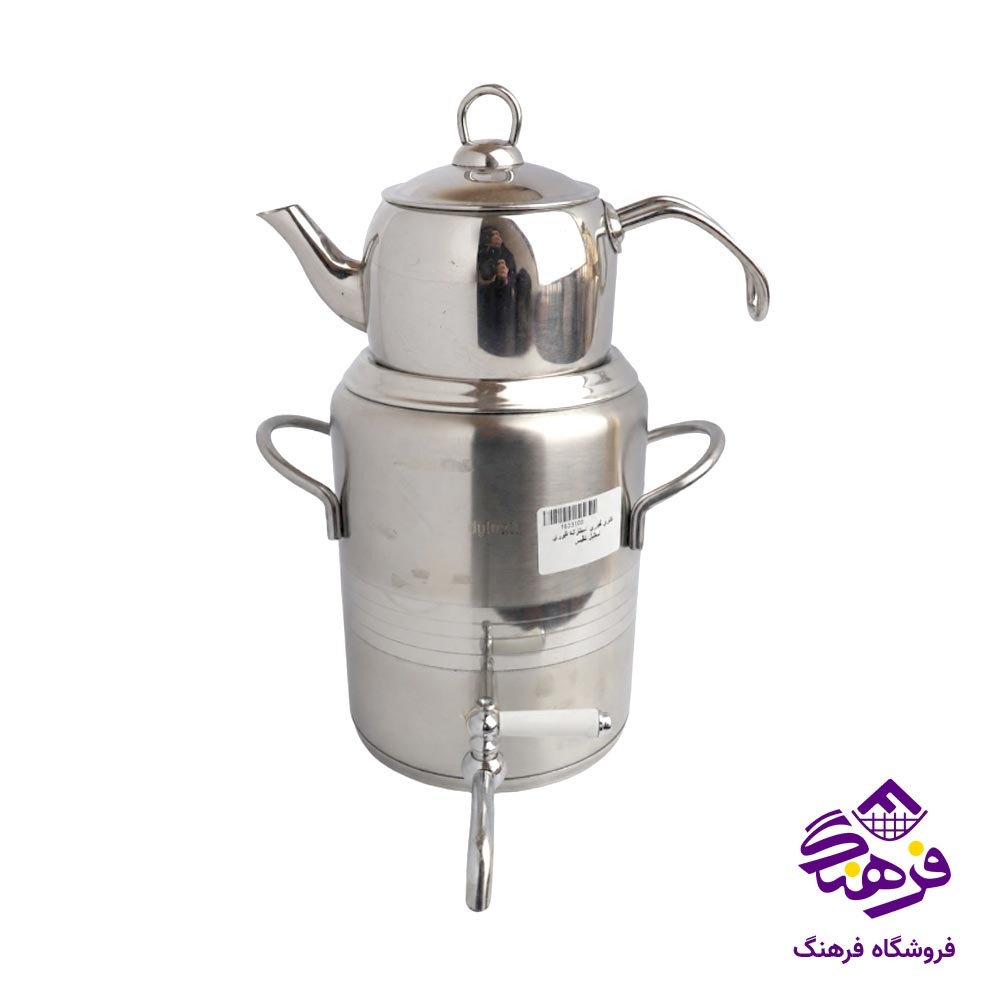 کتری قوری نفیس استوانه ای قوری استیل