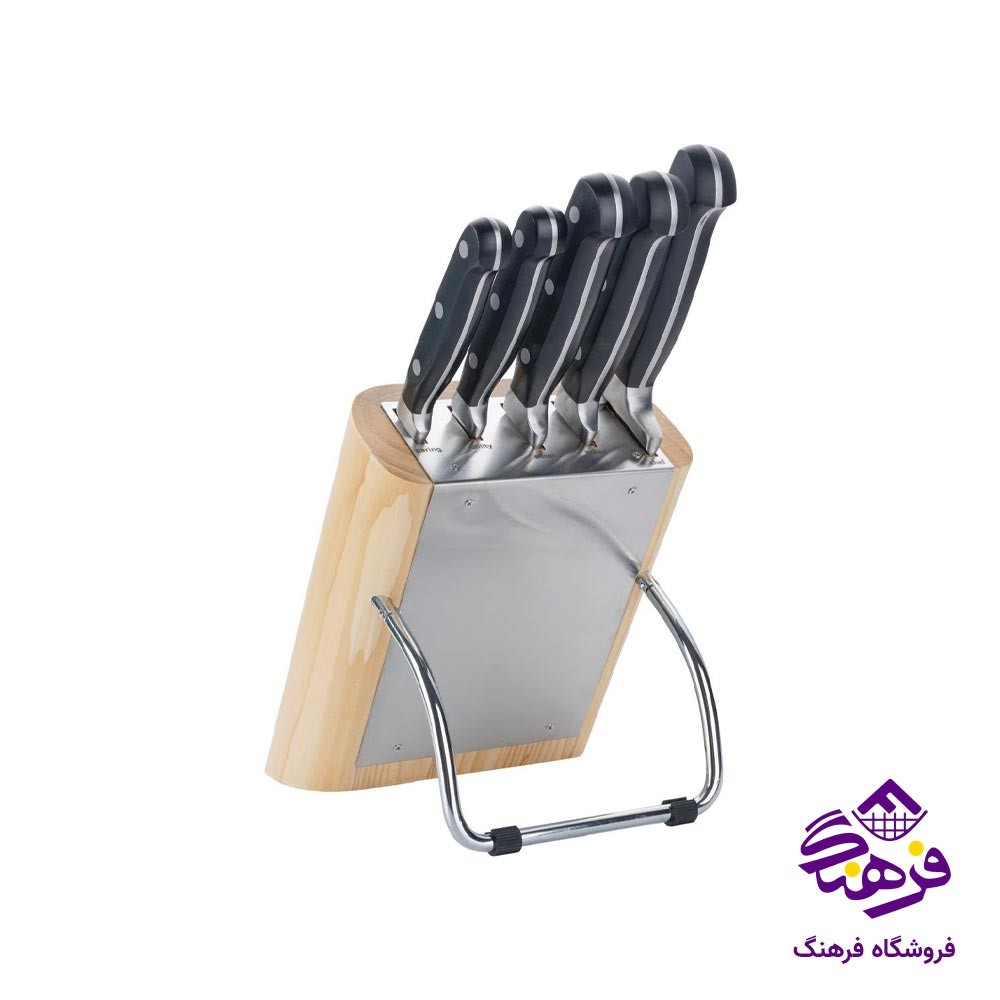 ست کارد و ساطور 6 پارچه برلینتون KWB 03E