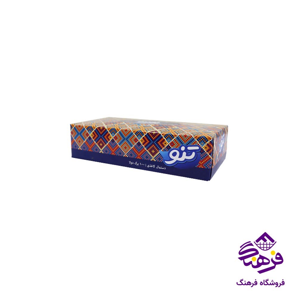 دستمال کاغذی دولایه 100برگ تنو