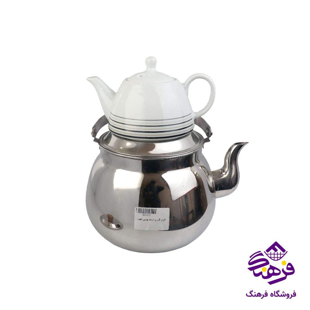 کتری قوری دسته چوبی نفیس