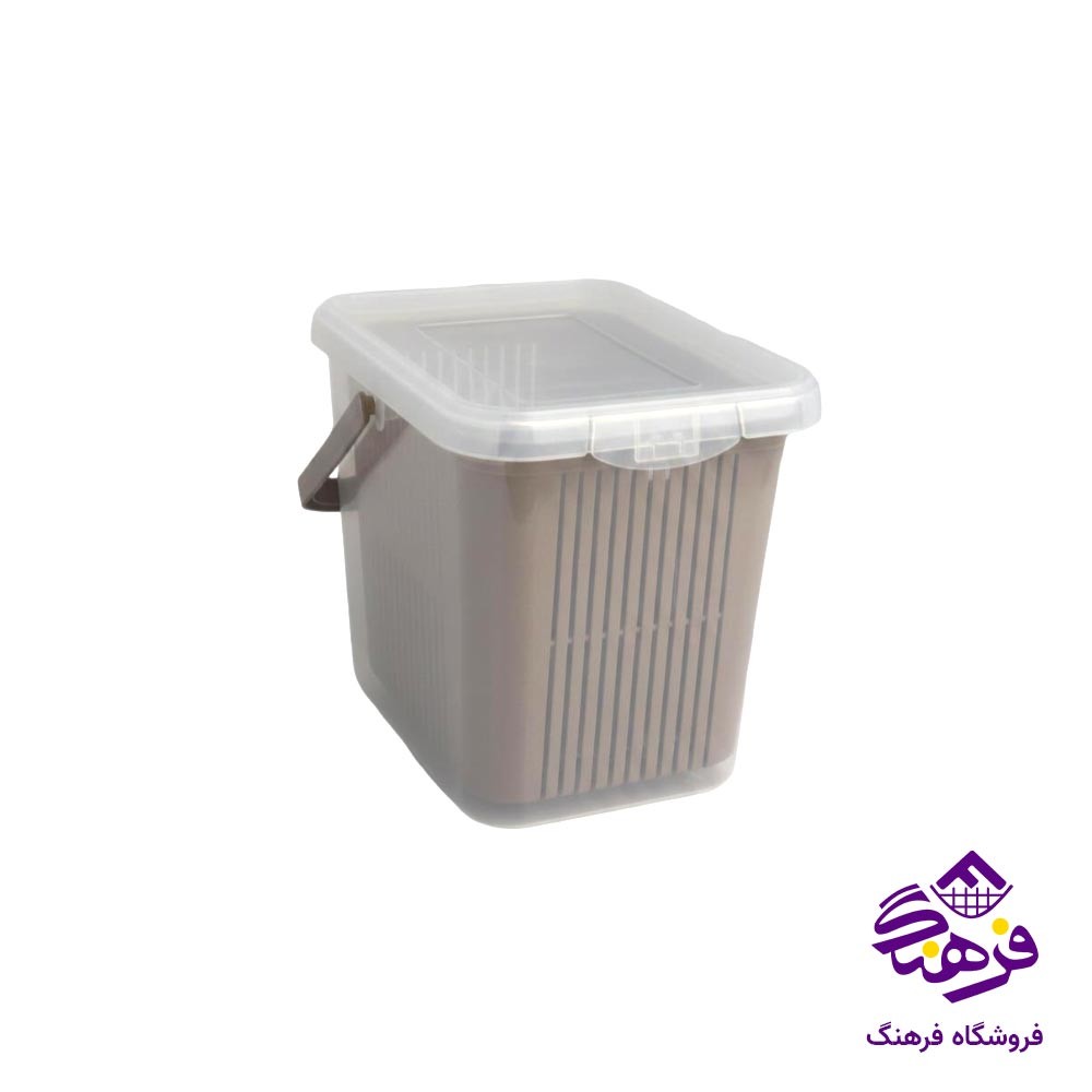 ظرف نگهدارنده ترشی با سبد هومکت سایز 2 کد 3995