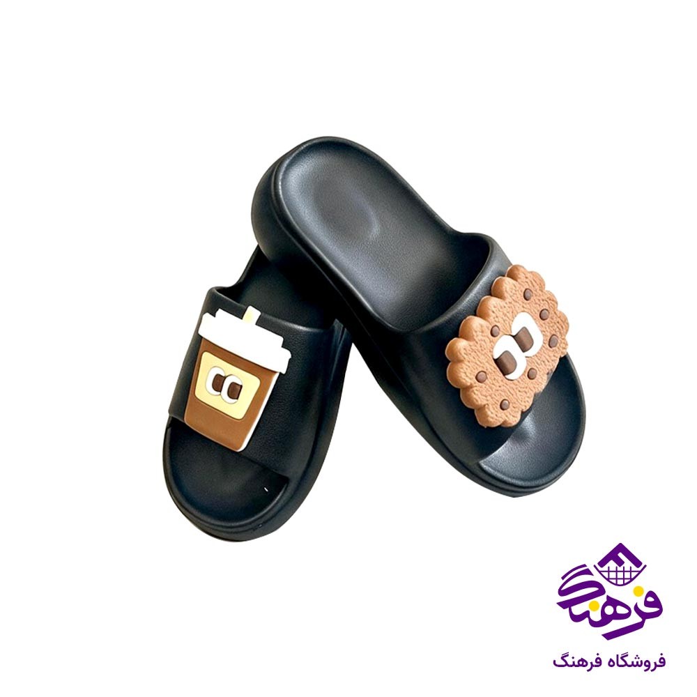 دمپایی زنانه حانی مدل شیدا بیسکویتی کد 16