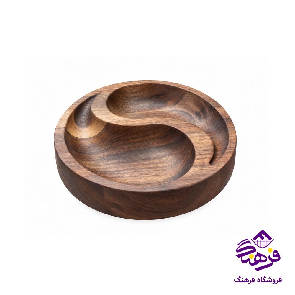 اردو خوری چوبی 2 خانه گردو