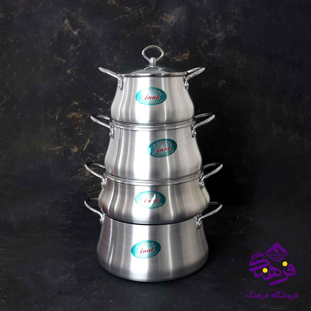 سرویس قابلمه 7پارچه الومینیوم اناک اراد