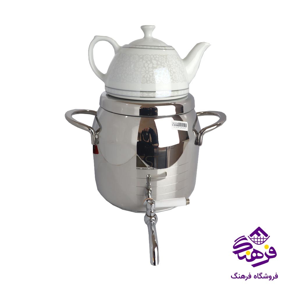 کتری قوری طرح ترک دسته استیل KST 4020 S