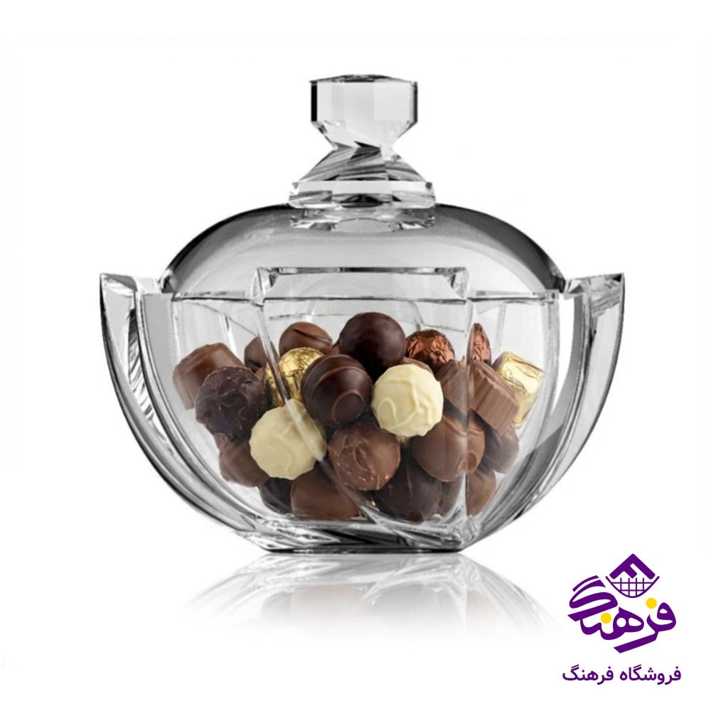 شکلات خوری جام سازان مدل عدسی کاراملی