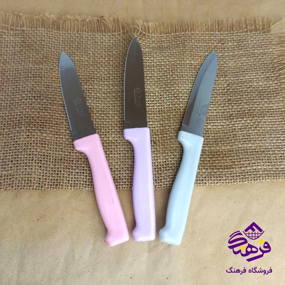 کارد اشپزخانه بیوتی پرو رنگی (12 عددی)