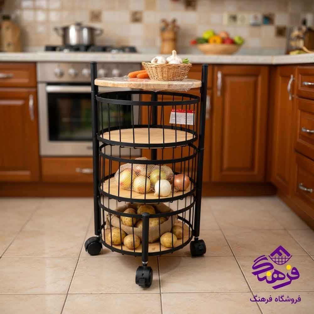 سبد سیب زمینی و پیاز گرد 3 طبقه KST 5905