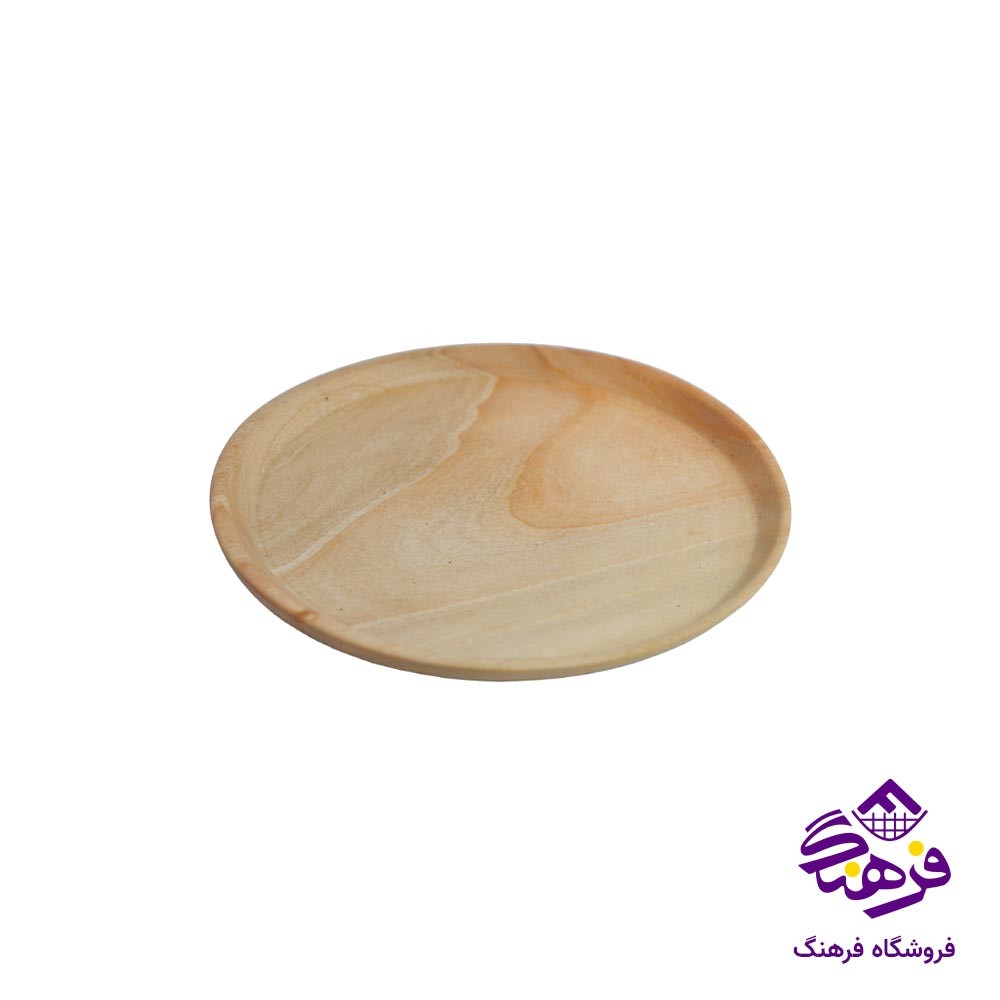 بشقاب دل کادو چوبی سایز 20
