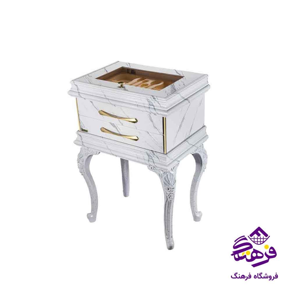 کنسول پایه دار قاشق و چنگال سلطنتی مرمر سفید شاینیکس 2006