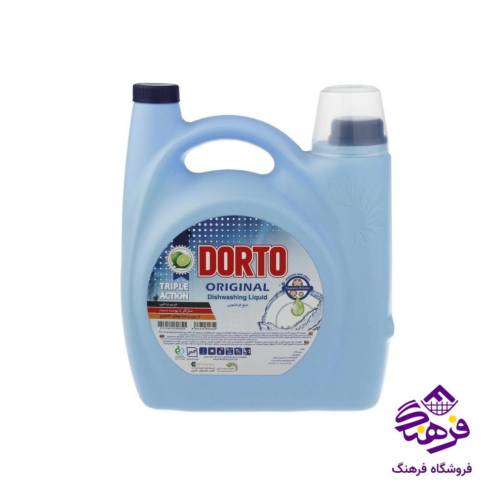 مایع ظرفشویی دورتو با رایحه لیمو 3750 گرمی