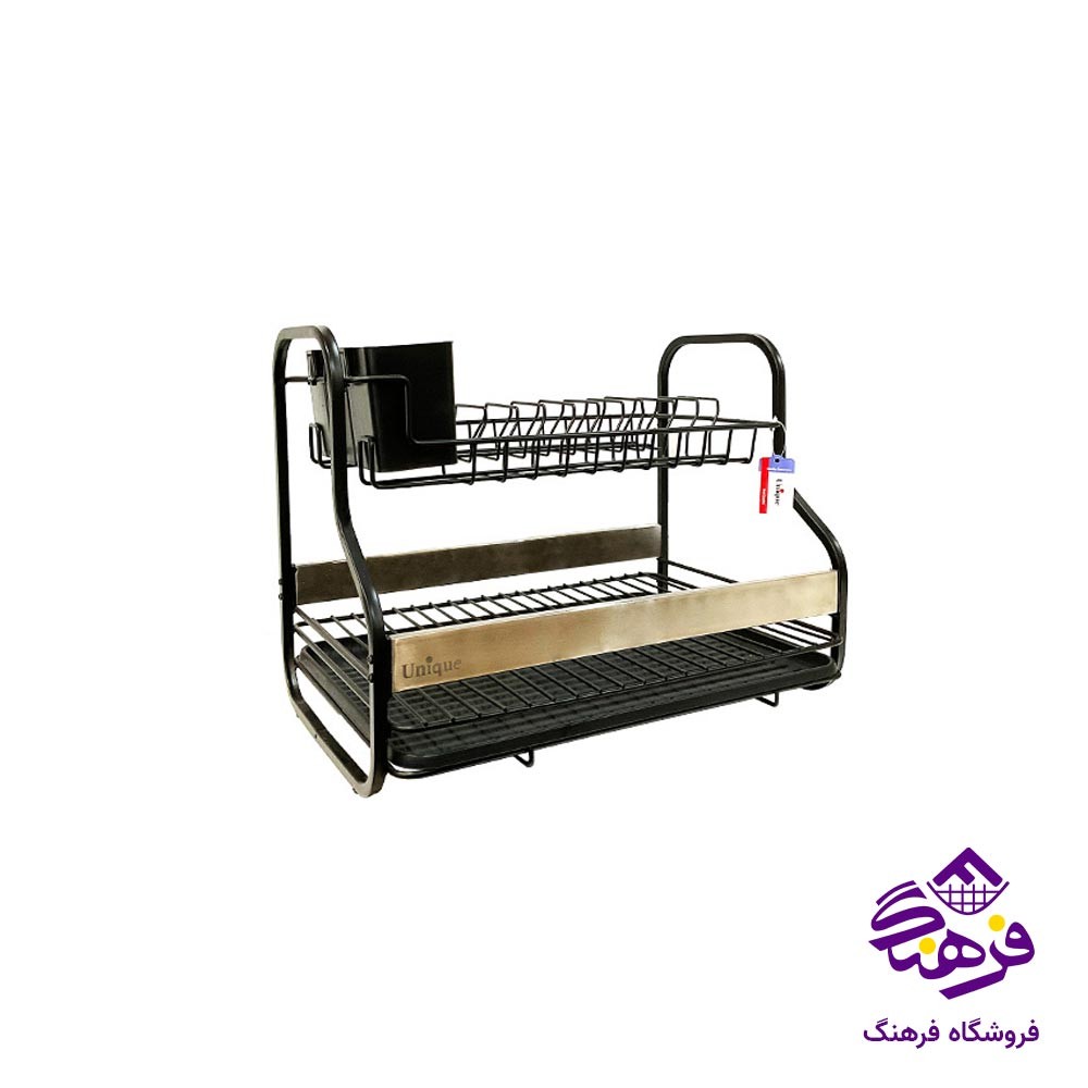 جاظرفی یونیک 2 طبقه جلو استیل کد 2987