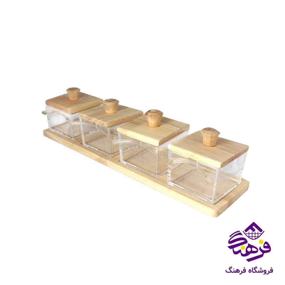 مربا اوانا کف چوب 4گوش 4عددی G35