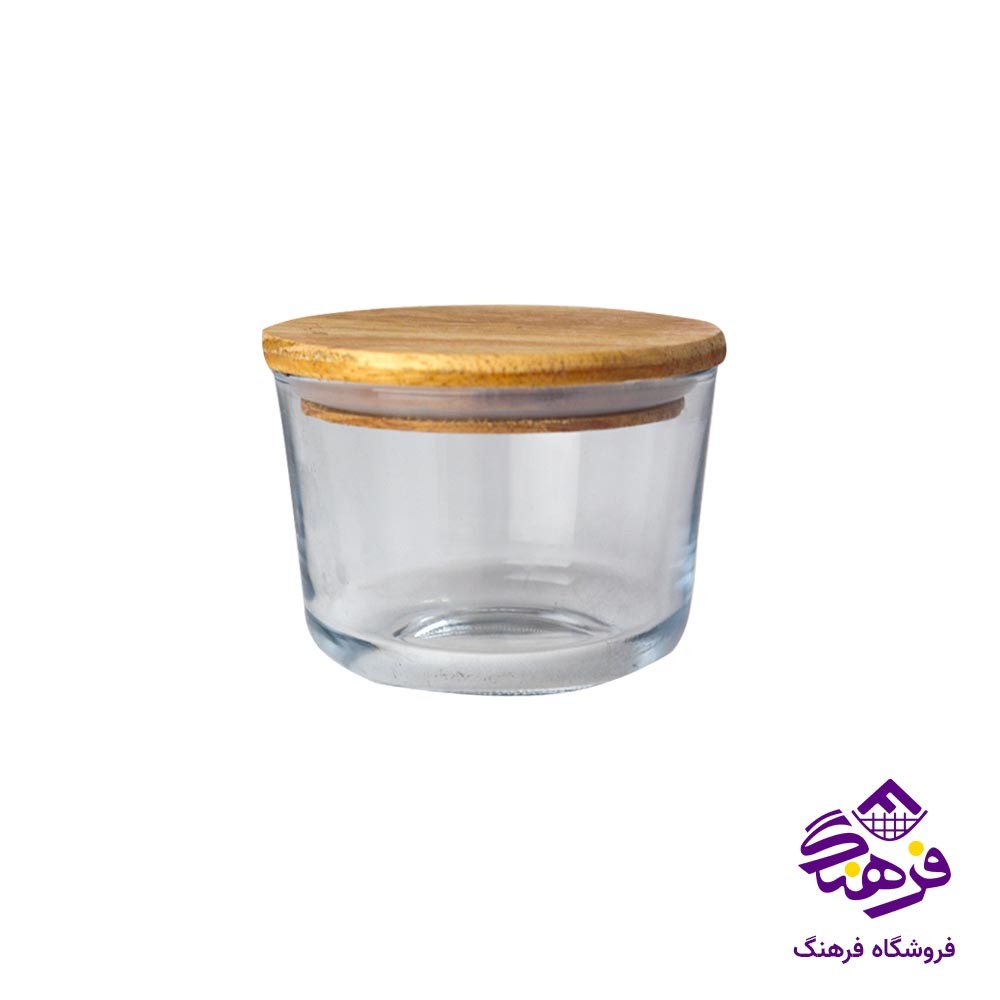 ظرف درب چوبی 400 میلی لیتر کالچر مدل تورکو  