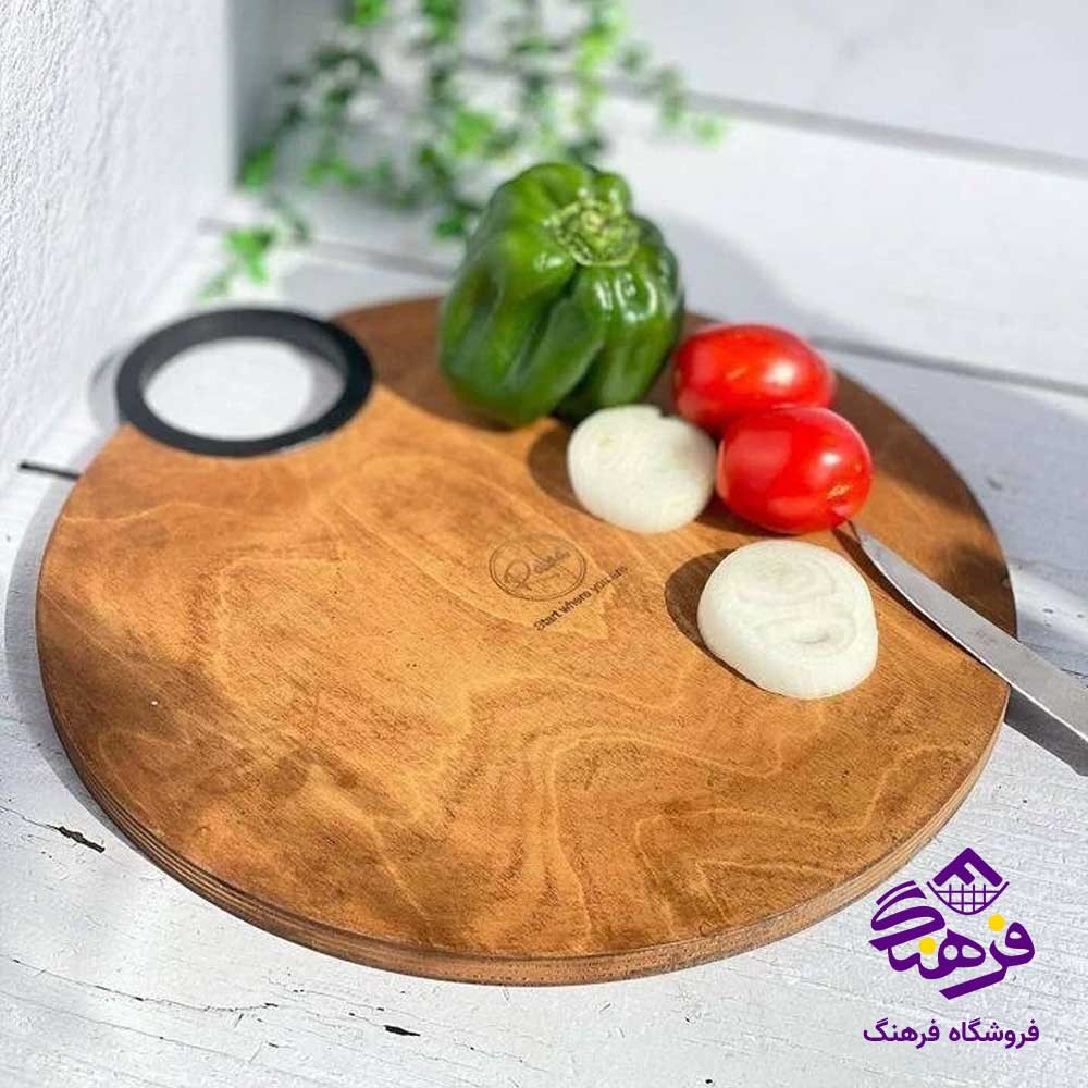 تخته گوشت گرد چوبی رایکا 104