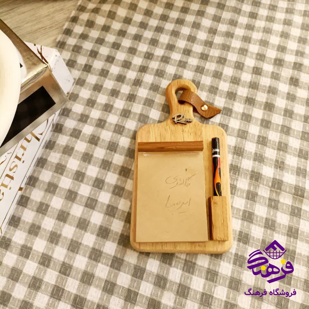 مگنت دفترچه يادداشت رايکا چوبي بزرگ