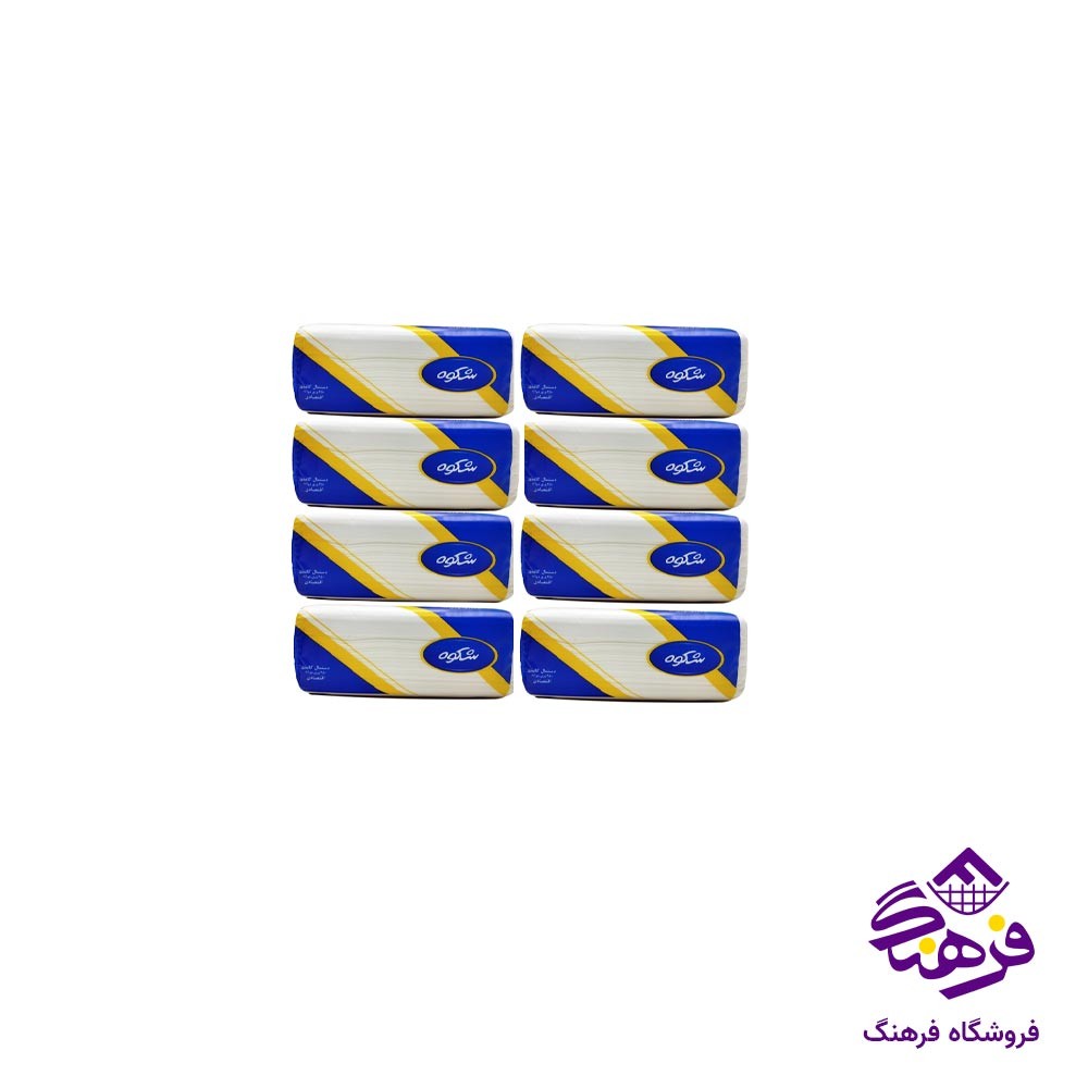 دستمال کاغذی شکوه 400 برگ (8 عددی)