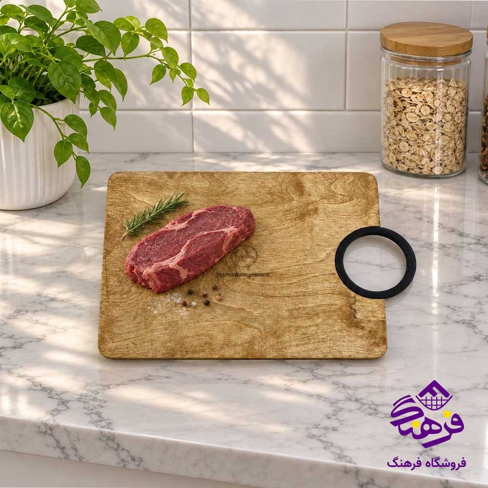 تخته گوشت چوبی رایکا مستطیل 104