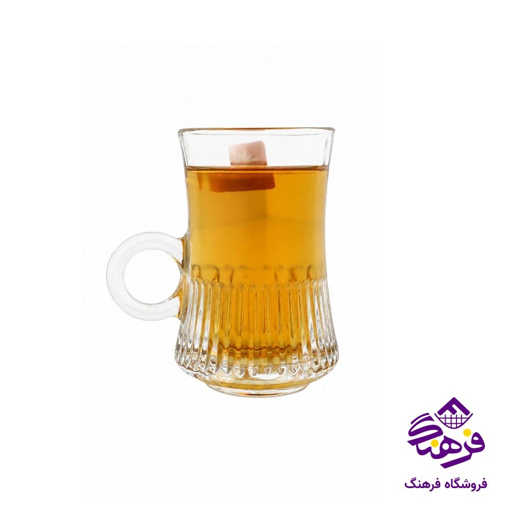 نیم لیوان دسته دار بلور بیمیکس مدل کالیستو (6 عددی)