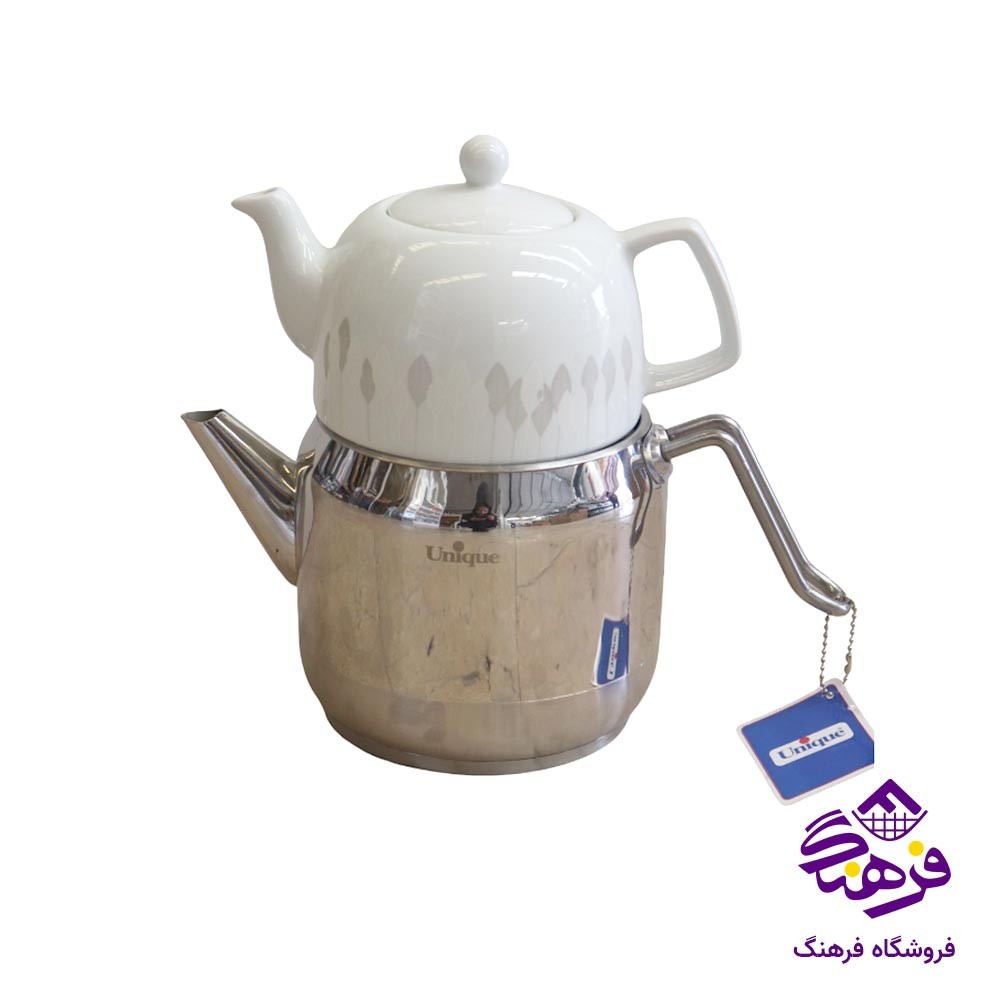 کتری قوری یونیک دسته استیل 7280