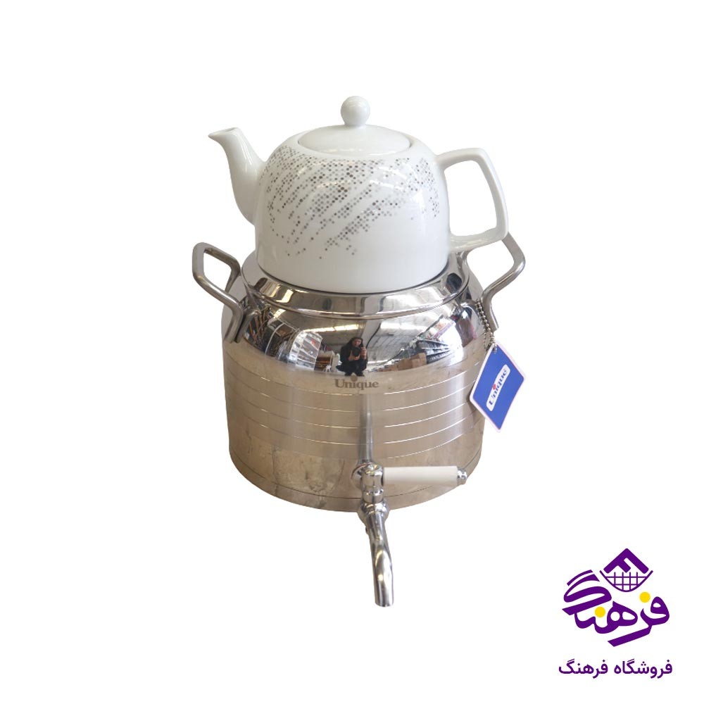 کتری قوری یونیک طرح ترک 4.5 لیتر کد 7291