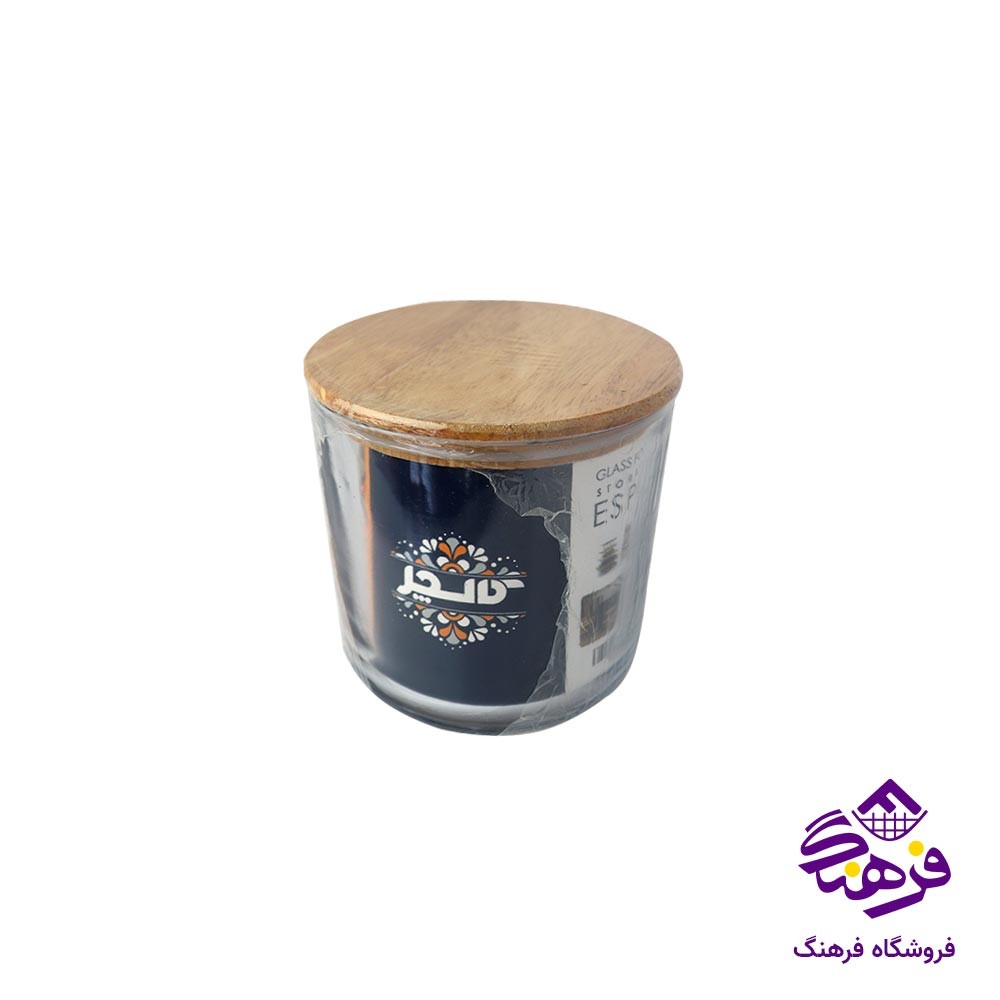 ظرف درب چوبی 850 میلی لیتر کالچر مدل اسپو