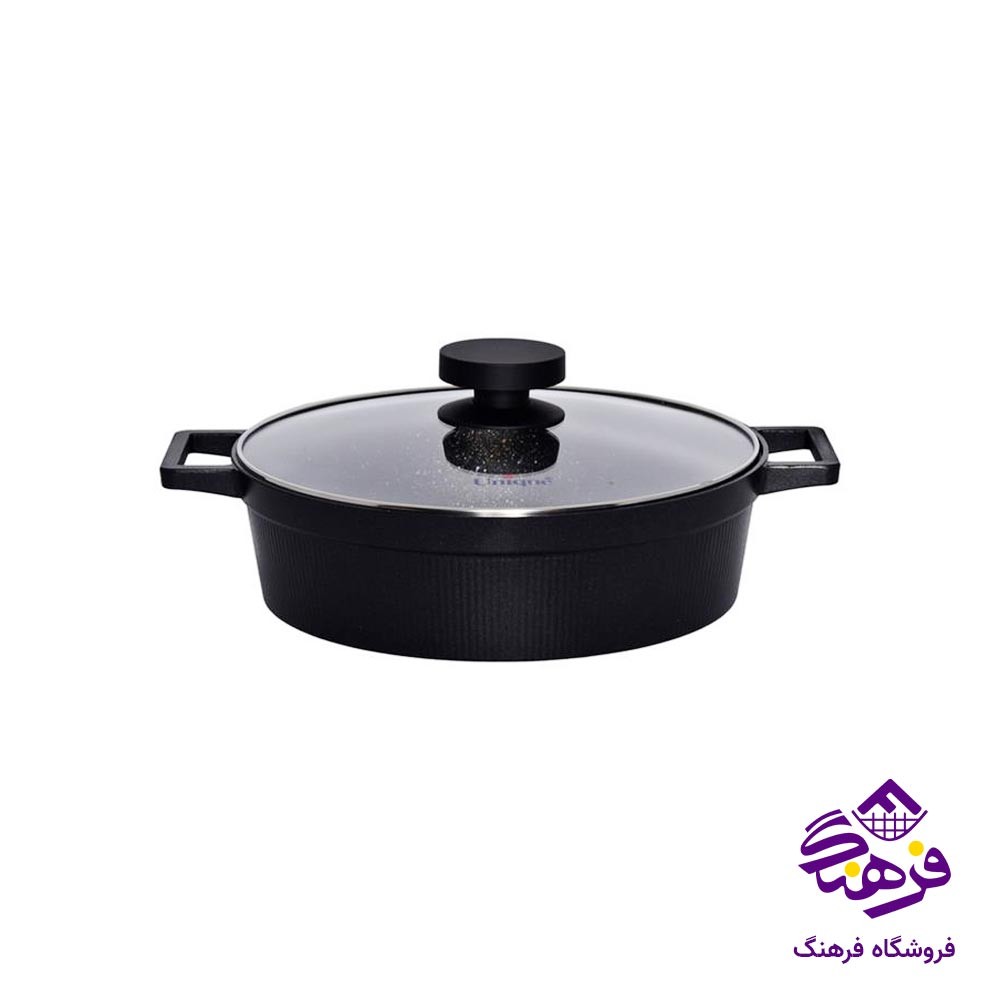 ماهیتابه یونیک استیل دیاموند سایز 28 کد 8914