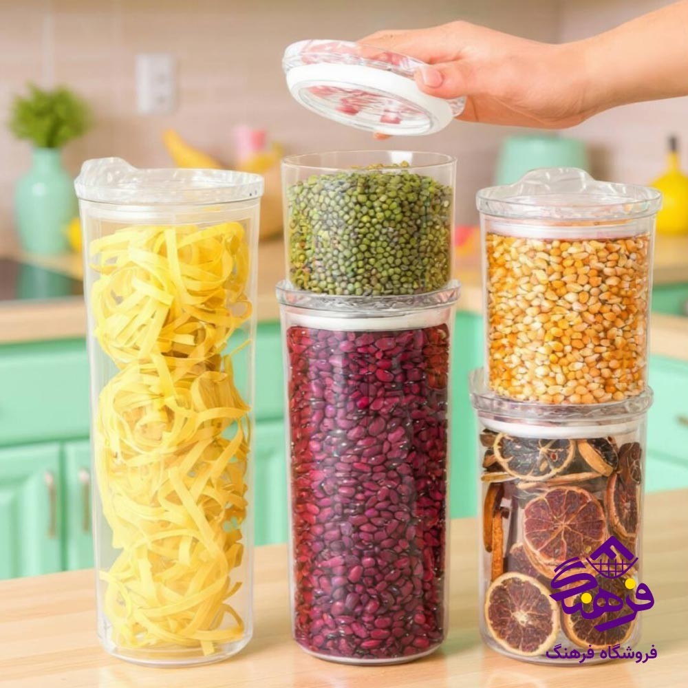 جاحبوباتی گرد شفاف هومکت مدل النا سایز ۵ کد 3585