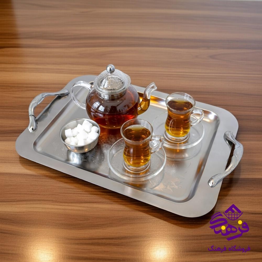 سينی مستطيل بزرگ منتیا دسته زاماک 1510