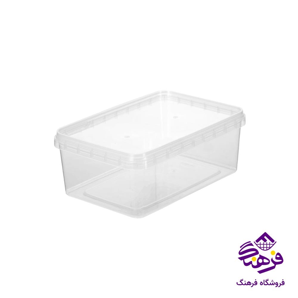 ظرف ماکروفر مستطیل 1500 میلی لیتر لاولی 205