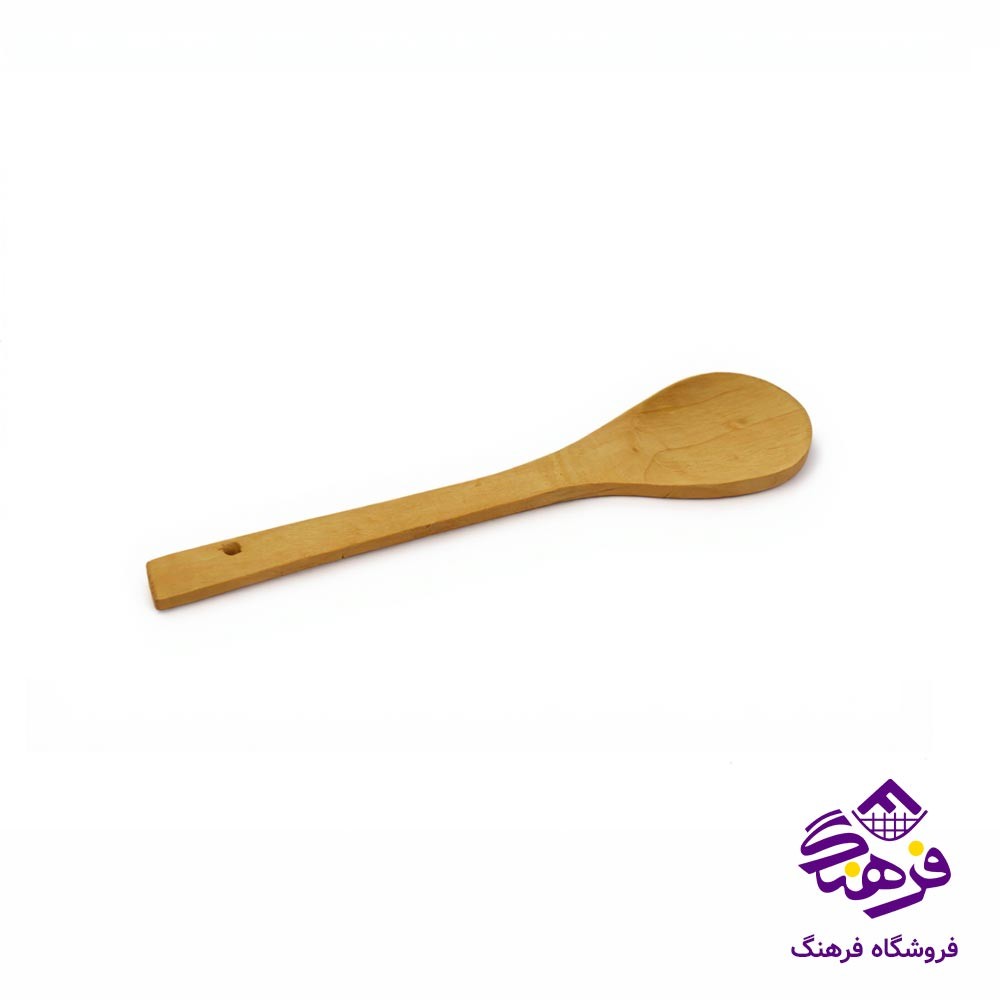 قاشق چوبي دسته سراميک