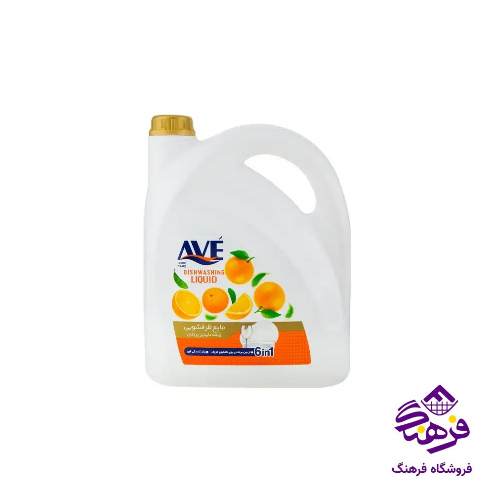 مایع ظرفشویی 6 در 1 با رایحه پرتقال 3750 گرمی اوه 