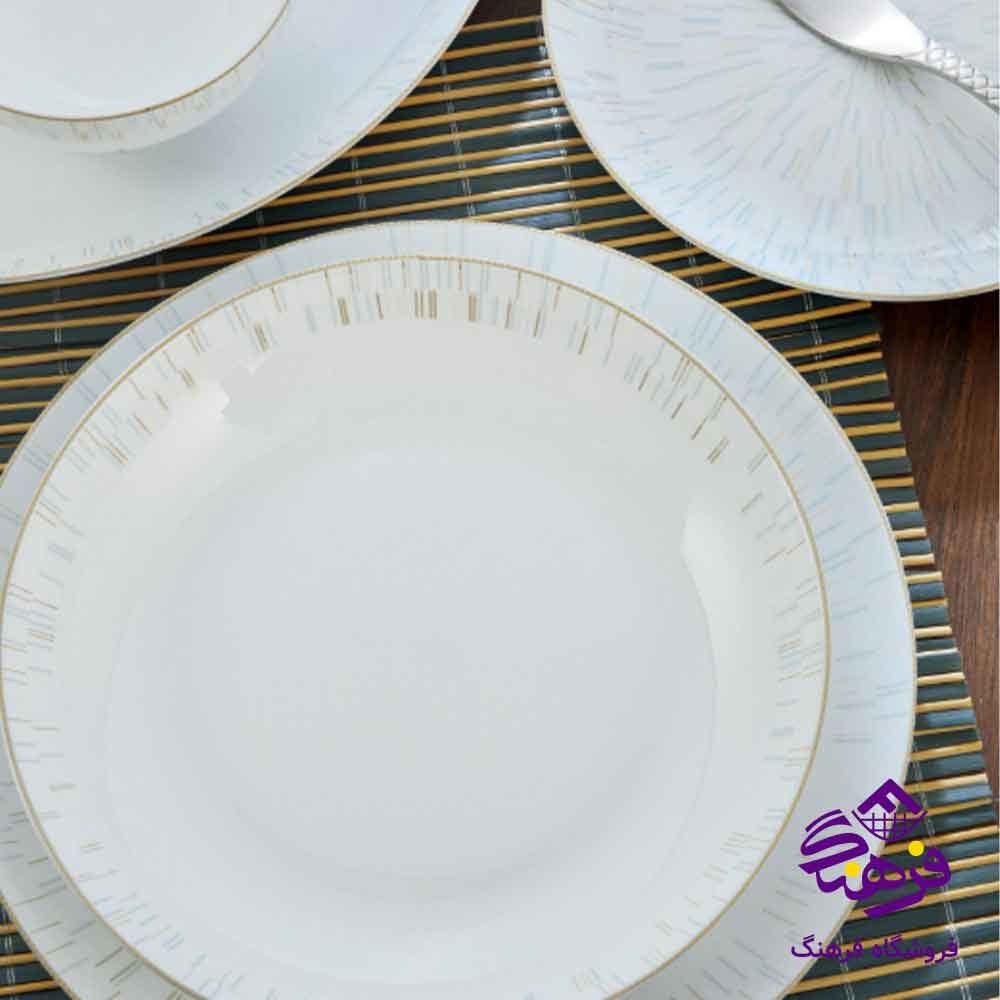 سرویس 26پارچه دیوالی ماهک عسلی گلدن اپال