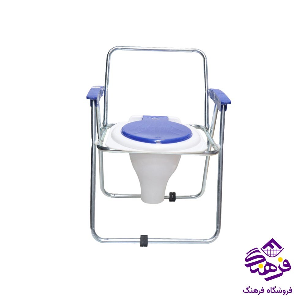 توالت فرنگی مبله پویا مدل تاشو قیف دار